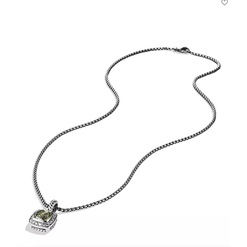 David Yurman Petite Albion Pendant Necklace in Sterling Silver - Picture 8 of 9